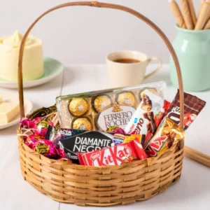 Cesta de Café com Chocolate Luxo
